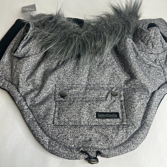 JUST $5! Bailey & Bella Grey Parka with Faux Fur Trim: Small * New with Tags - Picture 4 of 4